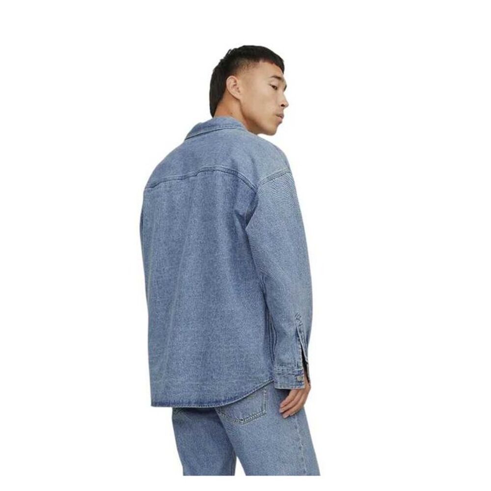 Jack And Jones Mens Santorini Long-Sleeved Shirt / Blue - Picture 2 of 4